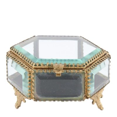 Objets de décoration - Boîte en verre hexa Ø 12 - h.7 cm - BAROQUE COLLECTION - DUTCH STYLE