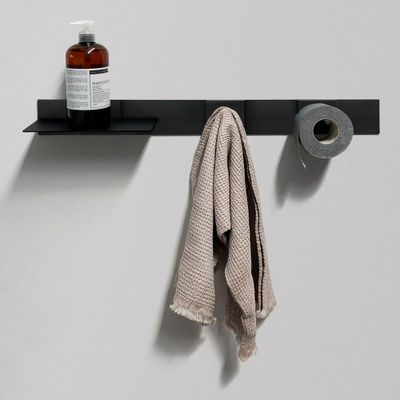 Installation accessories - CONFIGURATION WITH SHELF, HANGER AND ROLL HOLDER – CLICK - EVER LIFE DESIGN