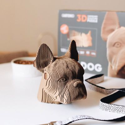 Cadeaux - CARTONIC Bulldog 3D-puzzle en carton - CARTONIC