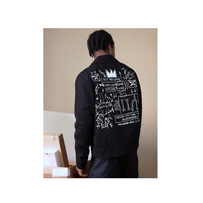 Prêt-à-porter - Jean-Michel Basquiat BEAT BOP Unisex Mechanic's Jacket - ROME PAYS OFF