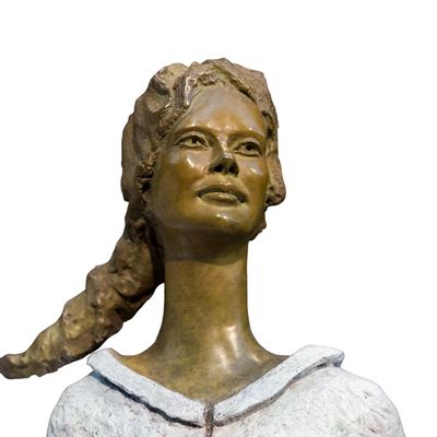 Objets de décoration - Sculpture bronze  le temps des secrets - LUSSOU-SCULPTEUR