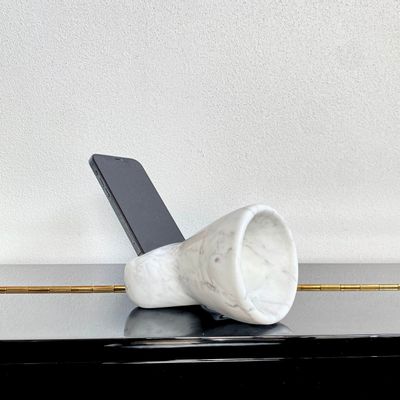 Objets design - Brass - amplificateur passif en marbre pour smartphones - PISTORE MARMI