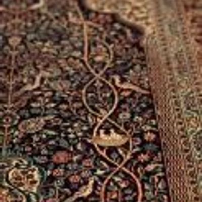 Pièces uniques - Tapis en soie - Paons & Biches - TRESORIENT