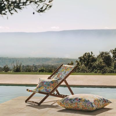 Outdoor decorative accessories - FARO cushion, deckchair and sun lounger - HAOMY / HARMONY TEXTILES