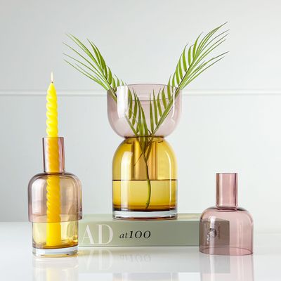 Vases - Vase Flip Rose & Jaune, Moyen - CLOUDNOLA