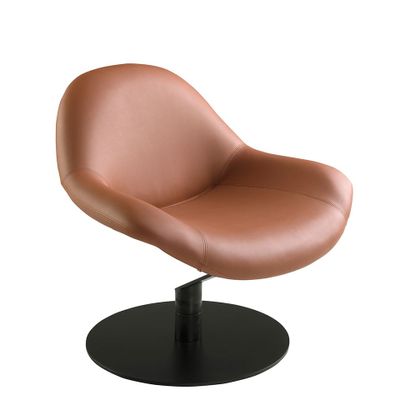 Fauteuils - Fauteuil en croûte de cuir marron - ANGEL CERDÁ