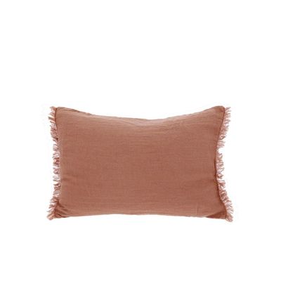 Fabric cushions - Etamine Cushion 30X45 Cm Etamine 2 Terracota - EN FIL D'INDIENNE...