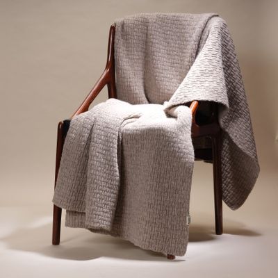 Throw blankets - Plaids, 100% merino wool , made and knitted in France - AS'ART A SENSE OF CRAFTS