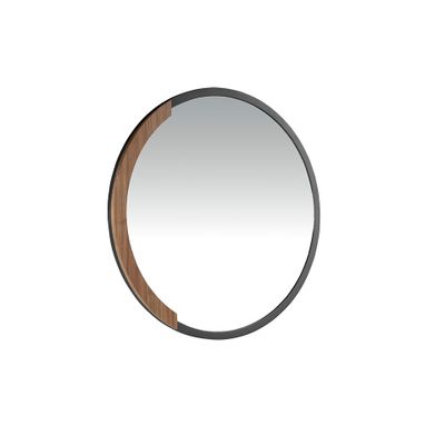 Mirrors - Round black steel wall mirror - ANGEL CERDÁ