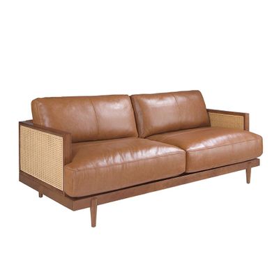 Beds - 3 seater sofa brown leather - ANGEL CERDÁ