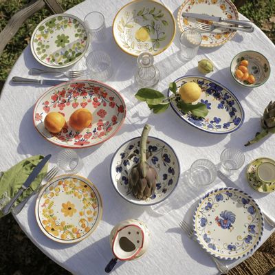 Ceramic - Collection Dolce Vita - L'essence de l'Italie - Assiettes italiennes en céramique peintes à la main - MOLLENI