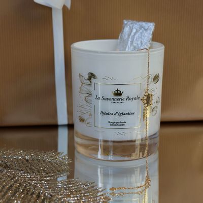 Bougies - BOUGIE PETALES D'EGLANTINE + BRACELET - LA SAVONNERIE ROYALE