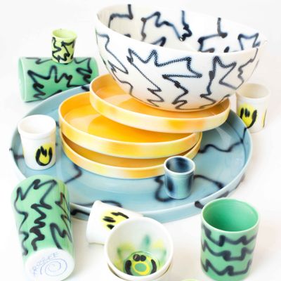 Assiettes de réception  - Frizbee Ceramics - vaisselle - BELGIUM IS DESIGN