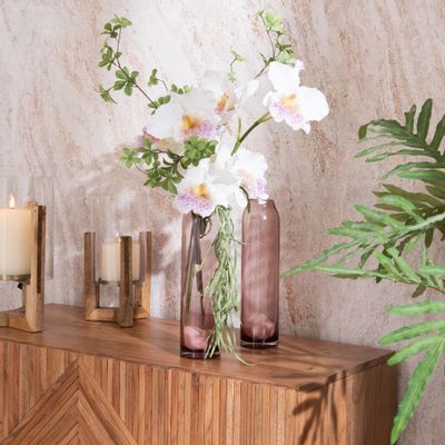 Floral decoration - Toluca pink vase - Lou de Castellane - Decorative object - LOU DE CASTELLANE