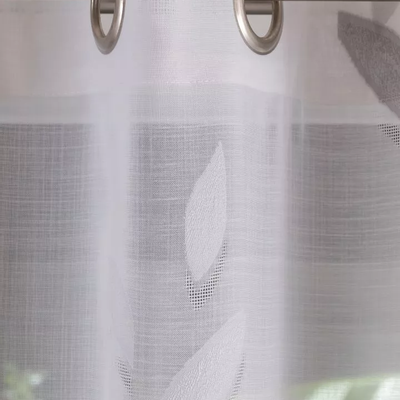 Rideaux et voilages - Voilage NAPOLI - Col Gris - Panneau à oeillets - 200 x 260 cm - 100 % polyester - IPC DECO DELL'ARTE