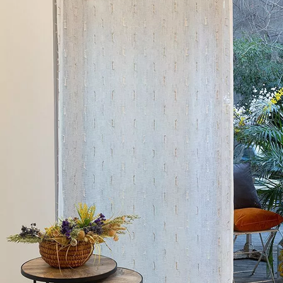 Rideaux et voilages - Rideau voilage GEZİ  - Col Naturel - Panneau à œillets - 140 x 260 cm - 100 % polyester - IPC DECO DELL'ARTE