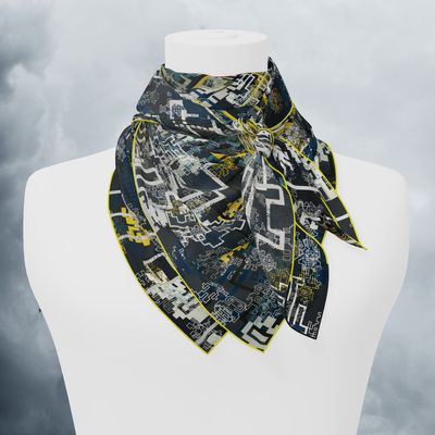 Scarves - Silk-Bots customizable silk squares - NEYMO PARIS