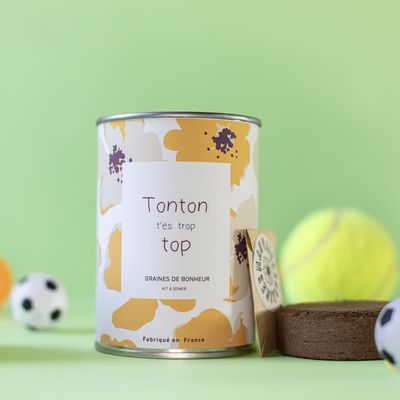 Cadeaux - Kit à semer "Tonton t'est trop top" - MAUVAISES GRAINES