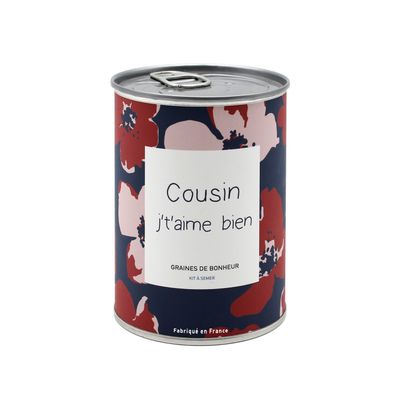 Cadeaux - Kit à semer " Cousin j't'aime bien" - MAUVAISES GRAINES