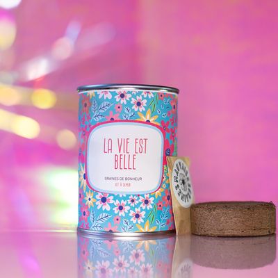 Gifts - Kit à semer « La vie est belle» fabriqué en France - MAUVAISES GRAINES