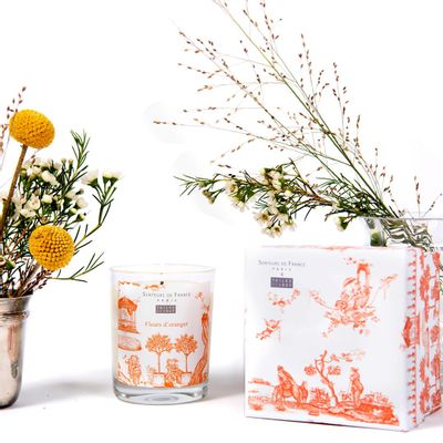 Candles - Toiles de Jouy orange blossom candle - SENTEURS DE FRANCE