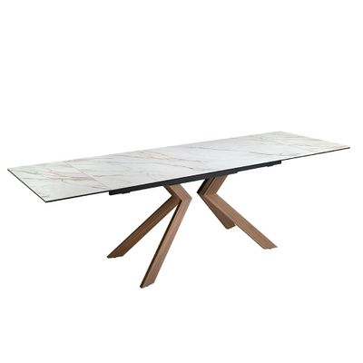 Dining Tables - Rectangular porcelain marble extending dining table - ANGEL CERDÁ