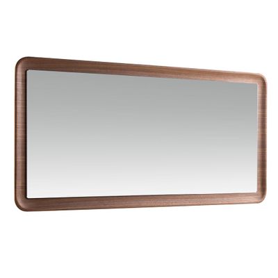 Mirrors - Rectangular walnut wall mirror - ANGEL CERDÁ