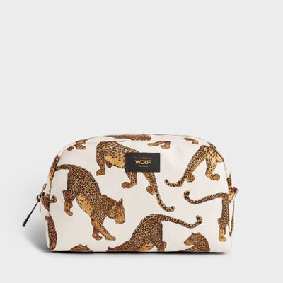 Beauty products - Leopard recycled Large Toiletry Bag  ♻️ - WOUF