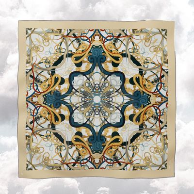 Foulards et écharpes - Carrés en twill de soie personnalisable - Whiplash - NEYMO PARIS