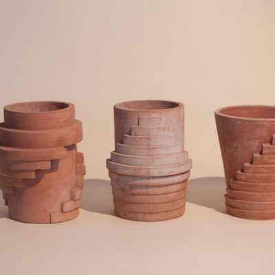 Vases - The Endless Stairs Floor Pots - POGGI UGO TERRECOTTE