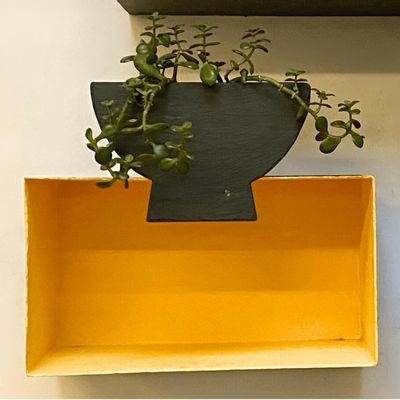 Design objects - Natural slate planter to put on, Ombre Chinoise” No. 4 - LE TRÈFLE BLEU