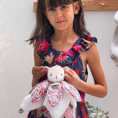 Soft toy - SEAHORSE with doudou - pink - DOUDOU ET COMPAGNIE - MAÏLOU