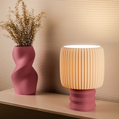 Lampes de table - Lampe à poser "L'ambiance Est Chaleureuse" - AURA 3D