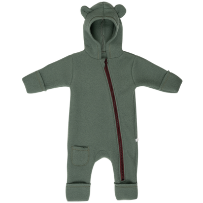 Children's apparel - Hooded suit - Brushed merino wool - LITTLE SAVAGE