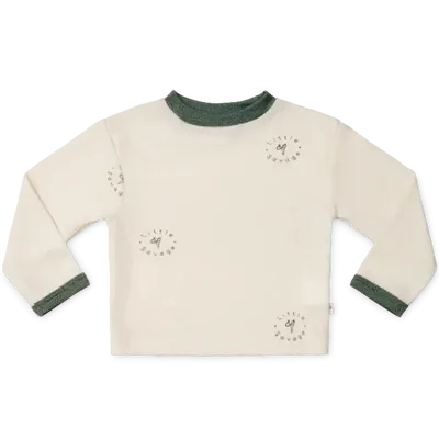 Children's apparel - Long Sleeved T-shirt - 100% merino wool - LITTLE SAVAGE