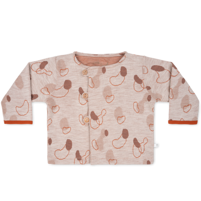 Children's apparel - Kimono Jacket - Jacquard - 100% merino wool - LITTLE SAVAGE