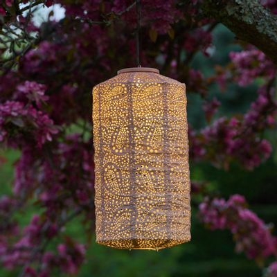 Outdoor decorative accessories - Solar Lantern Cylinder - LIGHT STYLE LONDON