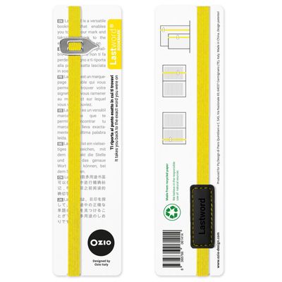 Stationery - Lastword, bookmark - Yellow - OZIO
