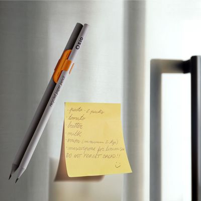 Autres fournitures bureau  - QUI, porte-stylo et crayon magnétique Orange - OZIO TIME