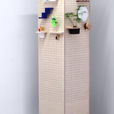 Objets personnalisables - Perforated Storage Locker - Wooden Pegboard - QUARK