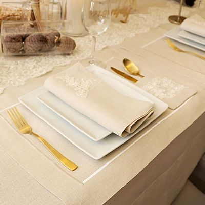 Gifts - CONTOUR PLACEMAT BEIGE SET OF 2 - HYA CONCEPT STORE