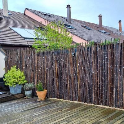 Outdoor decorative accessories - Bamboo fence, windbreak from the Sauvage Range - 2-WBF - BAMBOULAND