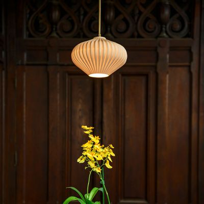 Hanging lights - BERENICE Limoges porcelain lamp - REMINISCENCE HOME