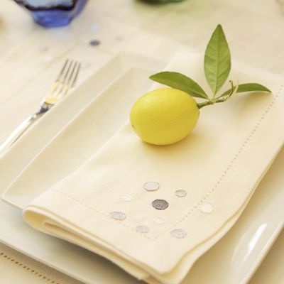 Gifts - Silver Dots Napkin set of 2 - HYA CONCEPT STORE