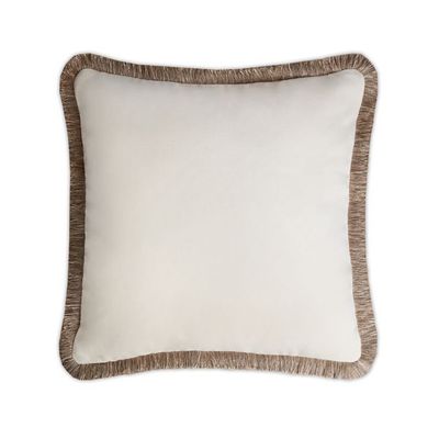 Coussins - Happy Pillow Velvet With Multicolor Sahara Fringes - LO DECOR