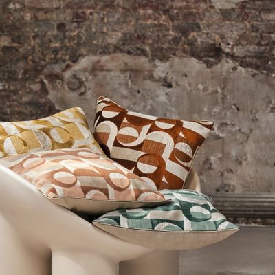 Fabric cushions - ALLIANCE CUSHION 18" x 18" cm - MAISON CASAMANCE