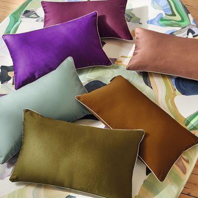 Fabric cushions - BROOKS CUSHION 12"x 20" cm - MAISON CASAMANCE