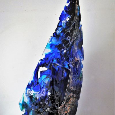 Verre d'art - EROSION - ROMAIN GLORIEUX VERRIER D'ART