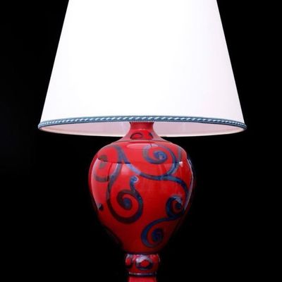 Desk lamps - Red Passion Lamp - IRÒ CERAMICHE