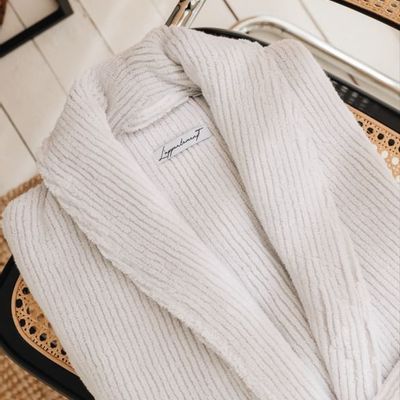 Homewear - Slim Ribbed Bathrobe - L'APPARTEMENT